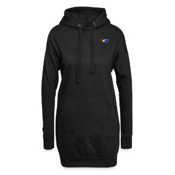 Vereinigte Arabische Emirate Neuseeland Flagge - Hoodie-Kleid - Schwarz - Vorne