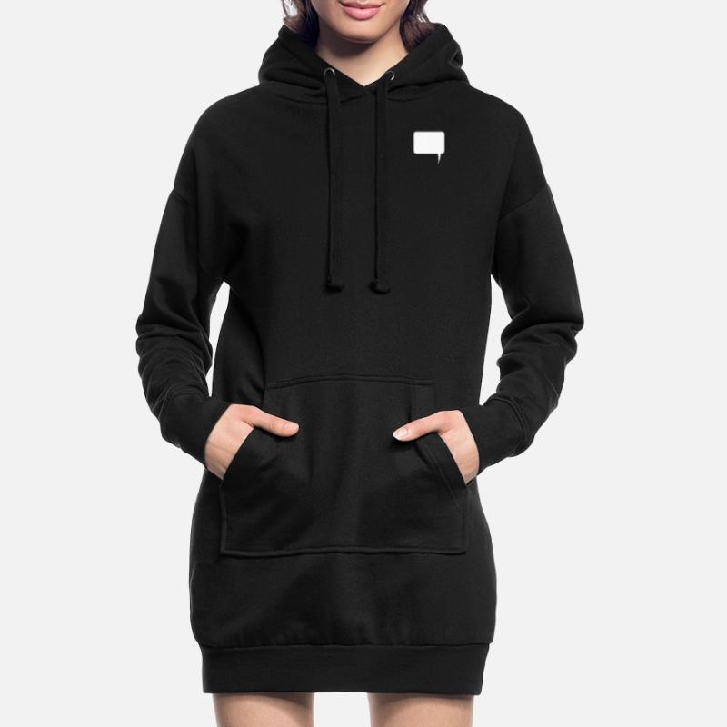 Speech bubble rectangle design Hoodie Dress