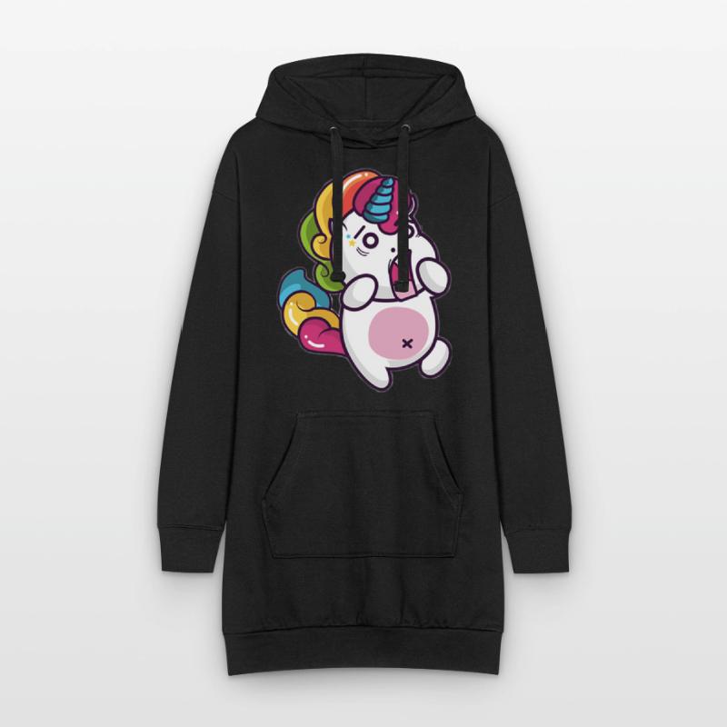 Ein Einhorn .. oder? Hoodie-Kleid