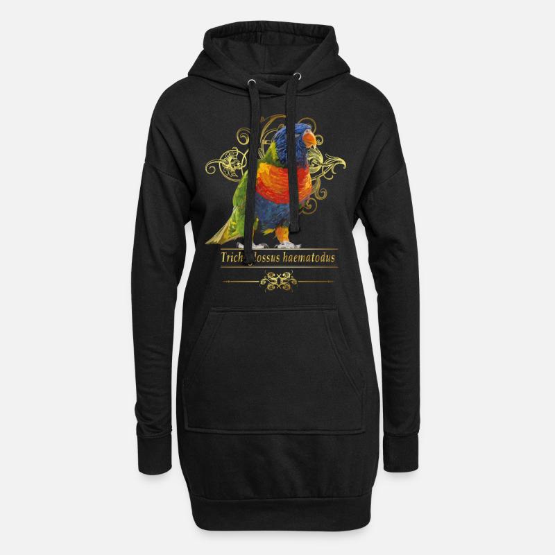 Lori - Hoodie-Kleid - Schwarz