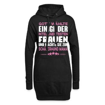 Schäferhund Geschenkidee - Deutscher Schäferhund - Hoodie-Kleid - Schwarz - Vorne