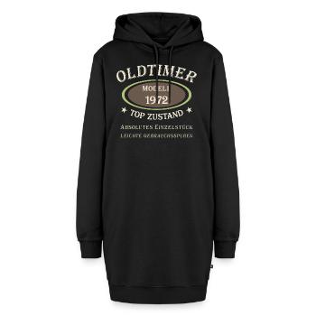 50e anniversaire Oldtimer Modèle 1972 - État supérieur - Sweat-shirt à capuche long Femme - noir - Devant