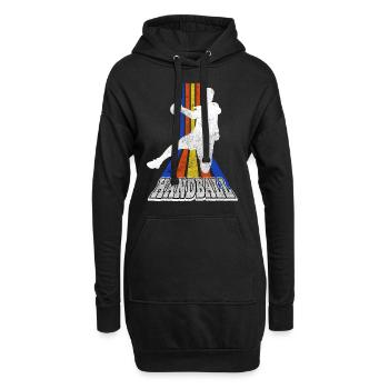 Handball Handball Player Handball Player Vintage Retro - Sweat-shirt à capuche long Femme - noir - Devant