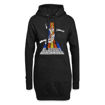 Handball Handball Player Handball Player Vintage Retro - Sweat-shirt à capuche long Femme - noir - Devant