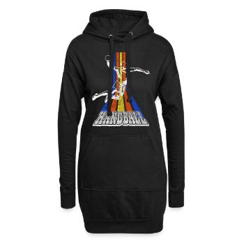 Handball Handball Player Handball Player Vintage Retro - Sweat-shirt à capuche long Femme - noir - Devant