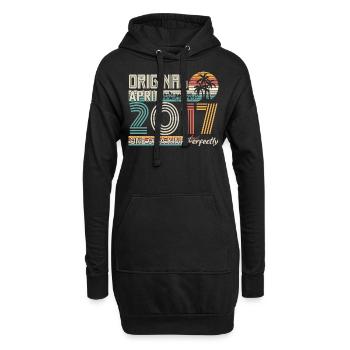 Avril 2017 anniversaire April 2017 cadeau 2017 - Sweat-shirt à capuche long Femme - noir - Devant