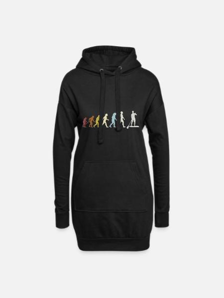 Évolution du Stand up Paddle Paddle - Sweat-shirt à capuche long Femme - noir