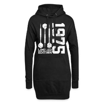 ÉDITION LIMITÉE 1975 ANNIVERSAIRE DES 51 ANS - Sweat-shirt à capuche long Femme - noir - Devant