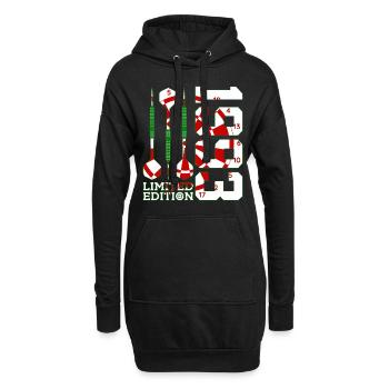 33. GEBURTSTAG DARTS LIMITED EDITION 1993 - Hoodie-Kleid - Schwarz - Vorne