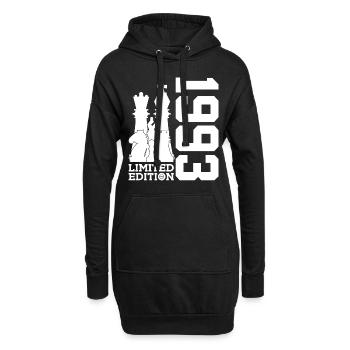 33. GEBURTSTAG SCHACH LIMITED EDITION 1993 - Hoodie-Kleid - Schwarz - Vorne