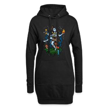 Lord Shiva Dancing Nataraja Hindu-Gott - Hoodie-Kleid - Schwarz - Vorne
