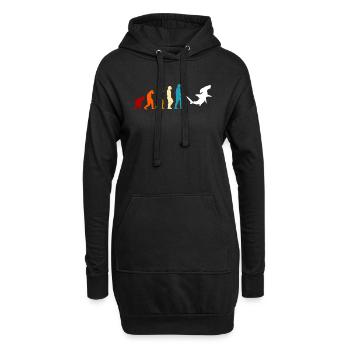 Hammerhai Evolution - Sweat-shirt à capuche long Femme - noir - Devant