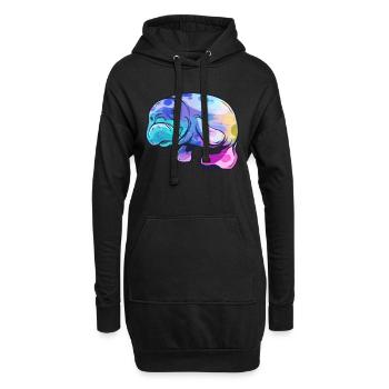 Seekuh - Hoodie-Kleid - Schwarz - Vorne