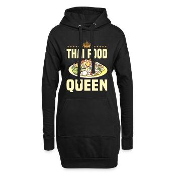Thai Food Reine - Sweat-shirt à capuche long Femme - noir - Devant