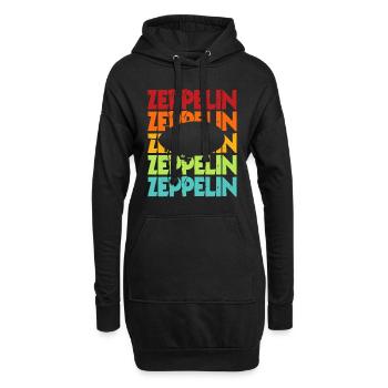 Zeppelin - Sweat-shirt à capuche long Femme - noir - Devant