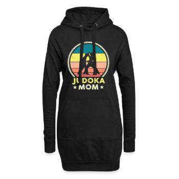 Judoka Mama - Hoodie-Kleid - Schwarz - Vorne
