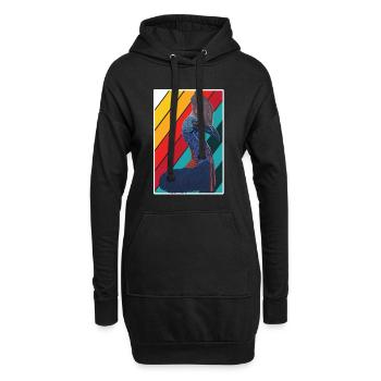 Cassowary - Hoodie-Kleid - Schwarz - Vorne