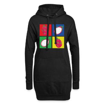 Drachenfrucht T-Shirt - Hoodie-Kleid - Schwarz - Vorne