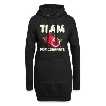 Team Granatapfel - Hoodie-Kleid - Schwarz - Vorne