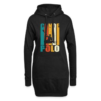 Kanupolo Rétro Design - Sweat-shirt à capuche long Femme - noir - Devant