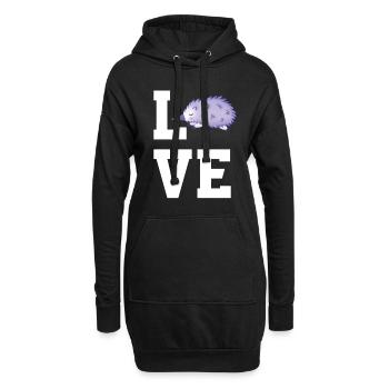 Pavian - Hoodie-Kleid - Schwarz - Vorne