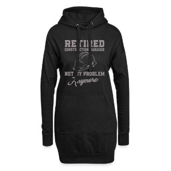 Le gestionnaire de site à la retraite n’est pas mon problème - Sweat-shirt à capuche long Femme - noir - Devant