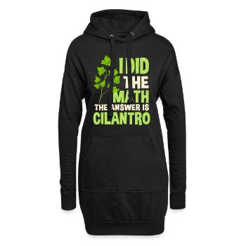 Coriander Lover Gift - Hoodie Dress - black - Front