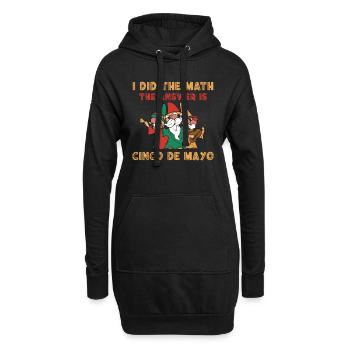 Lustige Cinco De Mayo Zwerge - Hoodie-Kleid - Schwarz - Vorne