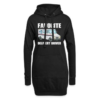 Costume préféré du chauffeur-livreur - Sweat-shirt à capuche long Femme - noir - Devant