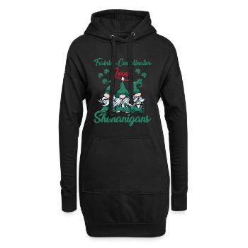 Coordonnatrice de la formation Fête de la Saint-Patrick - Sweat-shirt à capuche long Femme - noir - Devant