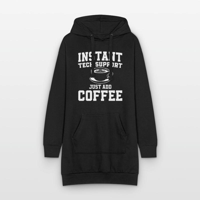 Technical Support Coffee Lovers Sysadmin Humor Hoodie Dress
