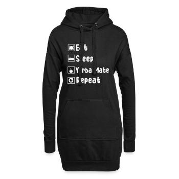 Lustige Yerba Mate Outfit Mate Tee - Hoodie-Kleid - Schwarz - Vorne