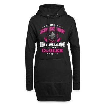 Acupuncteur Maman Acupuncture Femmes - Sweat-shirt à capuche long Femme - noir - Devant