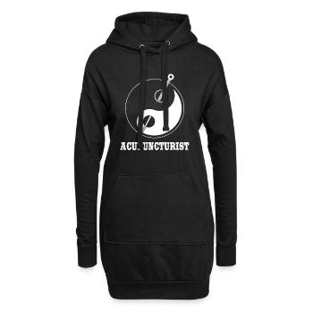 Acupuncteur Yin Yang Acupuncture - Sweat-shirt à capuche long Femme - noir - Devant