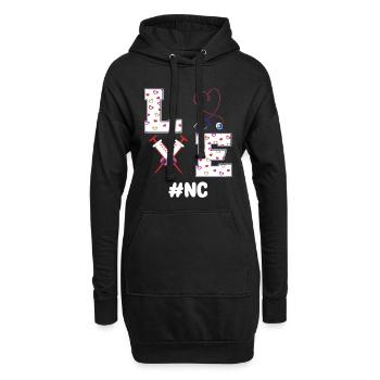 Krankenschwester Berater Shirt - Hoodie-Kleid - Schwarz - Vorne