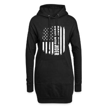 Soupe de maïs américaine - Sweat-shirt à capuche long Femme - noir - Devant