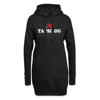 J’adore Tapsilog - Sweat-shirt à capuche long Femme - noir - Devant