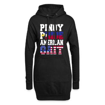 Pinoy Pride American Grit - Hoodie-Kleid - Schwarz - Vorne