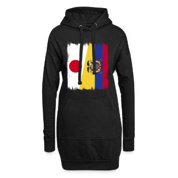 Ecuador Quito Guayaquil Ecuadorianische - Hoodie-Kleid - Schwarz - Vorne