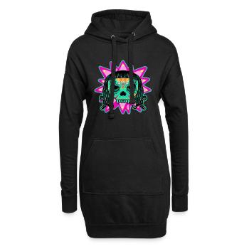 Vampir - Hoodie-Kleid - Schwarz - Vorne