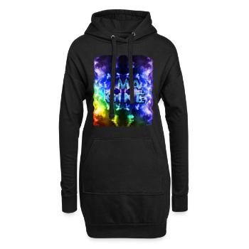 Imagine - Hoodie Dress - black - Front