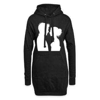 Mariage de couple Mariage de couple - Sweat-shirt à capuche long Femme - noir - Devant