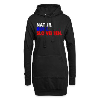 Natur Ruhe Slowenien Geschenk Slowenienurlaub - Hoodie-Kleid - Schwarz - Vorne