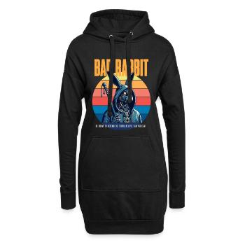 Bad Rabbit - Hoodie-Kleid - Schwarz - Vorne