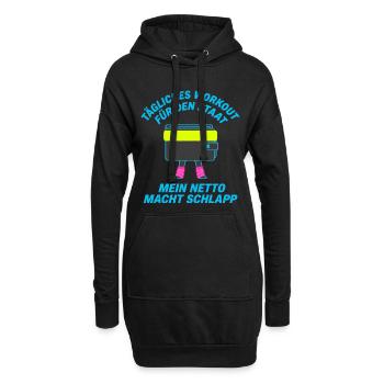 Entraînement quotidien pour l’État - Sweat-shirt à capuche long Femme - noir - Devant