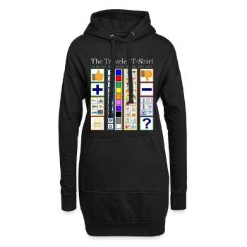 Le T-shirt du Voyageur - Sweat-shirt à capuche long Femme - noir - Devant