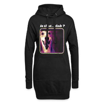 Is that DnB - Humour Rave Outfit Drum and bass - Hoodie Dress - black - Front