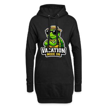 Vacances de tortues cool vacances d’été - Sweat-shirt à capuche long Femme - noir - Devant