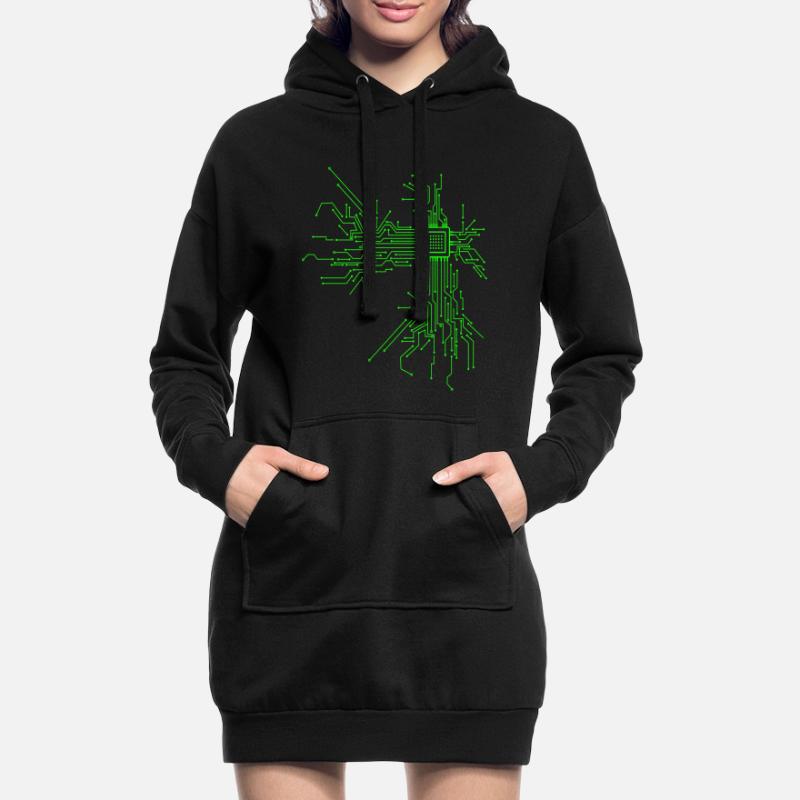 Cpu computer nerd computer scientist programmer " Hoodie Dress