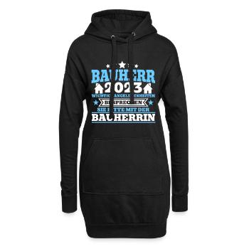 Bauherr 2023 Wichtige Angelegenheiten Bauherrin Ba - Hoodie-Kleid - Schwarz - Vorne